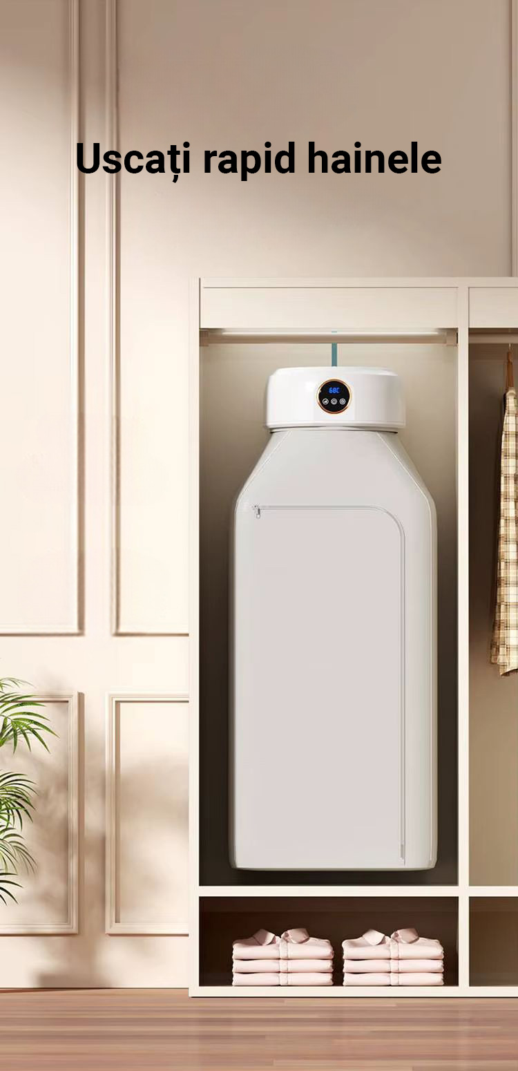 Uscător de rufe pliabil în stare pliată