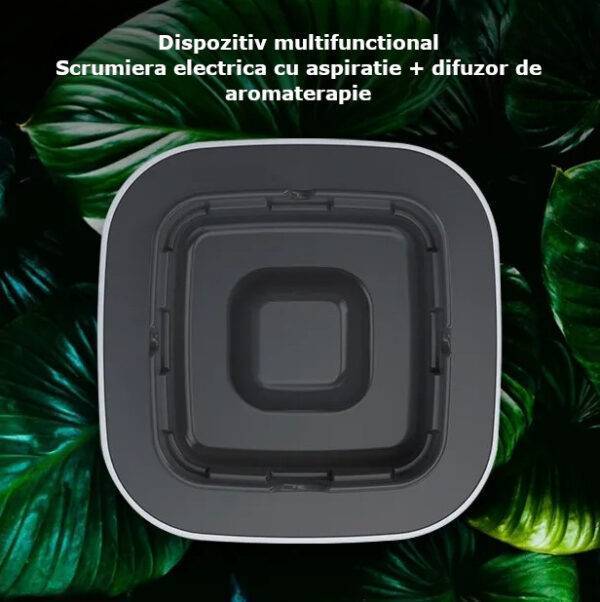 Scrumiera electrica cu aspiratie directa, rasina epoxidica anti-topire, purificator de aer, odorizant pentru eliminarea mirosului, fumului, pentru casa, birou, masina, cu filtre si pastila odorizanta, acumulator 1200 mAH, albastru - imagine 5