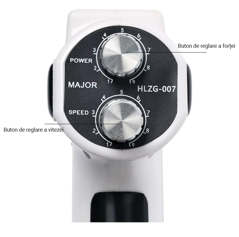 Aparat Chiropractic Electric pentru Corectarea Posturii, 750 N, Masaj Tip Pistol pentru Gat, Spate, Coloana, Maini si Picioare, 5 Accesorii, Motor Silentios, Geanta de Depozitare, Alb - imagine 5