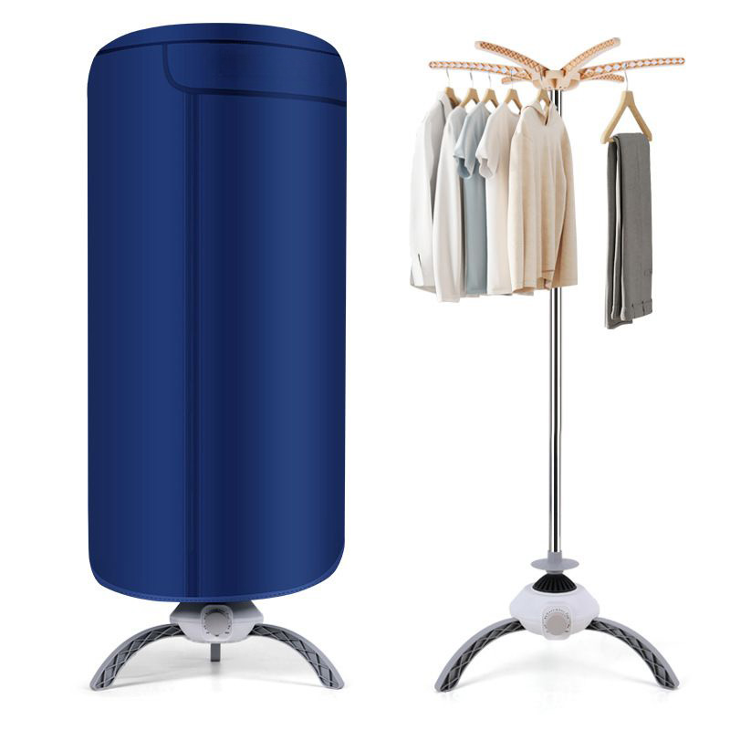 Uscator electric premium pentru imbracaminte, incalzire 360, capacitate 15kg, portabil, temporizator, oprire automata, albastru - imagine 2
